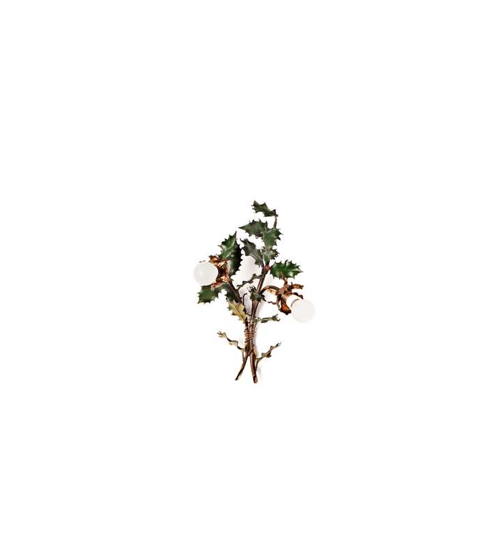 ATWO-BULB HOLLY WALL SCONCE